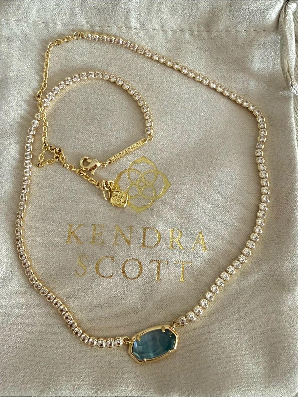Kendra Scott Elisa Tennis Necklace in custom stone